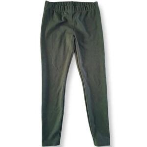 Ann Taylor LOFT Medium Thick Knit Black Elastic Waistband Leggings Pull On